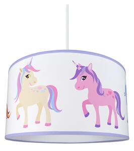 Dječji luster na sajli PONY/UNICORN 1xE27/60W/230V