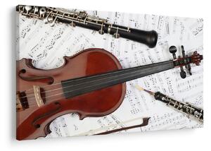 Slika - Glazbeni instrumenti (90x60 cm)