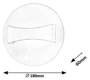 Rabalux 1437 - LED Zidna svjetiljka NEVILLE LED/6W/230V bijela okrugla