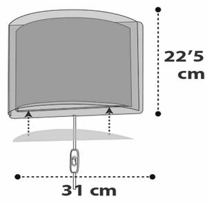 Dalber D-41418S - Dječja zidna svjetiljka CLOUDS 1xE27/60W/230V