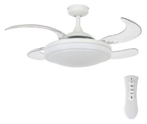 FANAWAY 212980 - Stropni ventilator EVORA 2xE27/15W/230V bijela + DU