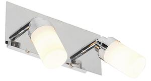 Moderni kupaonski reflektor od čelika 2 svjetla IP44 - Japie