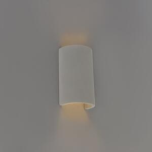 Industrijska polukružna zidna svjetiljka sivi beton - Meaux