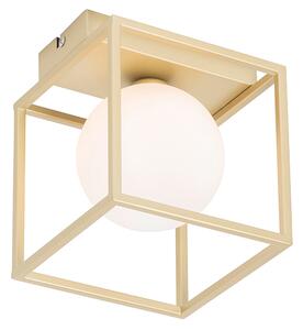 Dizajn stropne svjetiljke zlatne s bijelom bojom - Aniek