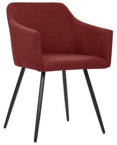 VidaXL Blagovaonske stolice od tkanine 6 kom crvena boja vina