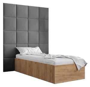 Zondo Jednostruki krevet s tapeciranim uzglavljem 90 cm. 1045965