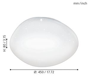 Eglo 98227 - LED Prigušiva stropna svjetiljka SILERAS-A LED/24W/230V + DU