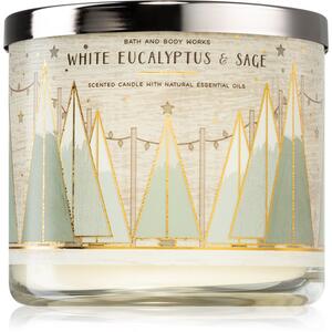 Bath & Body Works White Eucalyptus & Sage mirisna svijeća 411 g