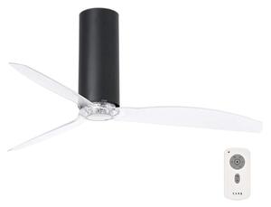 FARO 32036 - Stropni ventilator TUBE FAN crna/prozirna + daljinski upravljač