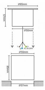 LED Vanjska rasvjeta za kućni prilaz LED/4W/85-264V IP67 2800K