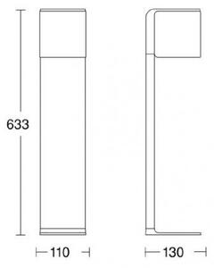 Steinel 055486 - LED Vanjska lampa sa senzorom LED/9,5W/230V IP44