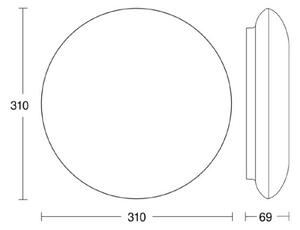 Steinel 035440 - LED Vanjska svjetiljka sa senzorom QUATTRO LED/10W/230V IP54