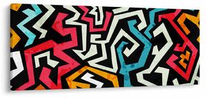 Slika grafičke apstrakcije (120x50 cm)