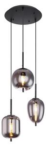 Globo 15345-3 - Luster na sajli BLACKY 3xE14/40W/230V