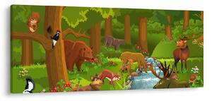 Dječja slika sa životinjama (120x50 cm)