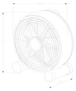 Lucci air 213120 - Stolni ventilator BREEZE crna