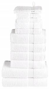 VidaXL 12-dijelni vrhunski set ručnika bijeli 600 gsm 100 % pamuk