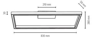 Spot-Light 91401174 - LED Prigušiva svjetiljka RAMME LED/34W/230V + DU mat hrast