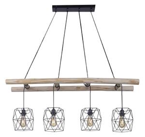 Leuchten Direkt 15036-18 - Luster na sajli EDGAR 4xE27/60W/230V