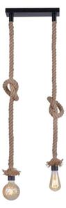 Leuchten Direkt 15486-18 - Luster na sajli ROPE 2xE27/15W/230V