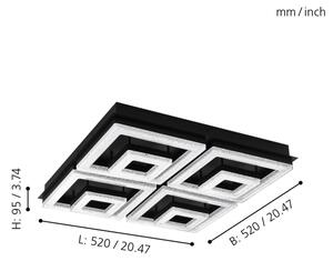 Eglo 99328 - LED Stropna svjetiljka FRADELO LED/12W/230V