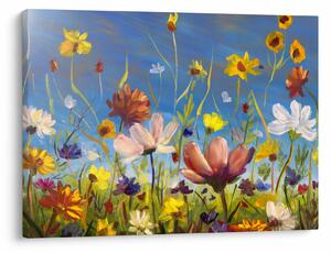 Naslikana slika procvjetale livade (70x50 cm)