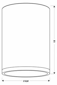 LED Stropna svjetiljka TUBA LED/9W/230V