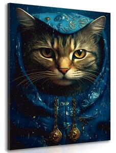 Slika plavo-zlatna mačka