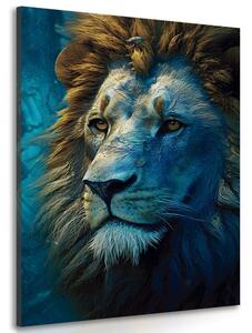 Slika plavo-zlatni lav