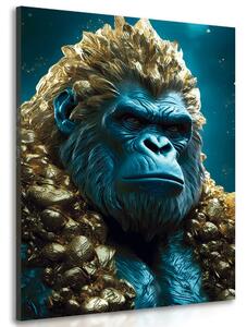 Slika plavo-zlatna gorila