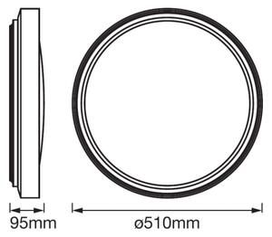 Ledvance - LED Stropna svjetiljka sa senzorom PLATE LED/32W/230V 3000K