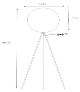 Lucide 71767/50/31 - Podna lampa GOOSY SOFT 1xE27/60W/230V