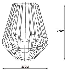 Lucide 78598/01/30 - Stolna lampa REDA 1xE27/40W/230V