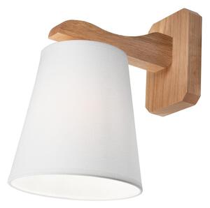 Zidna svjetiljka ANDREA 1xE27/60W/230V hrast/bijela