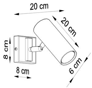 Zidna reflektorska svjetiljka DIREZIONE 1xGU10/40W/230V bijela