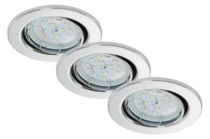 Briloner 7220-038- SET 3x LED Ugradbena svjetiljka za kupaonicu FIT 1xGU10/5W/230V