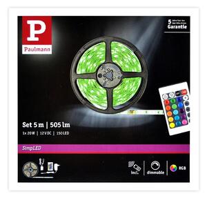 Paulmann 78978 - LED RGB/20W Prigušiva traka SIMPLED 5m 230V + DO