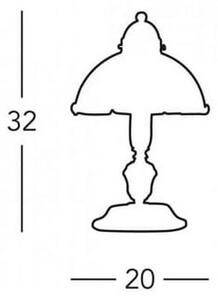 Kolarz 731.73.73 - Stolna lampa NONNA 1xE14/60W/230V