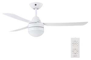 BAYSIDE 531016 - Stropni ventilator MEGARA 2xE14/15W/230V bijela + DU