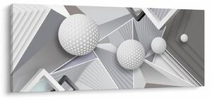 Geometrijska apstraktna slika (120x50 cm)