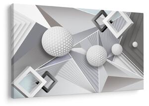 Geometrijska apstraktna slika (90x60 cm)