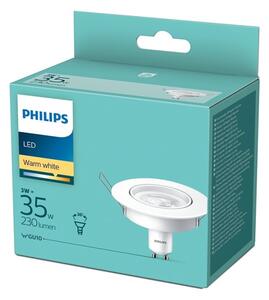 LED Ugradbena svjetiljka Philips 1xGU10/3W/230V 2700K