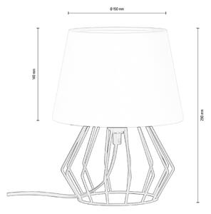 Spot-Light 7669104 - Stolna lampa MANGOO 1xE27/40W/230V crna