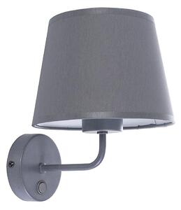 Zidna lampa MAJA 1xE27/15W/230V siva