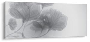 Slika rož v odtenkih sive (120x50 cm)