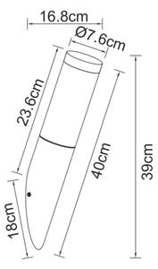 Globo 3157W - Vanjska zidna svjetiljka BOSTON 1xE27/60W/230V IP44