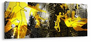 Slika - Nogomet v velikem mestu (120x50 cm)