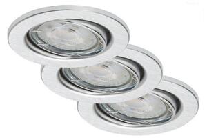 Briloner 7149-039-SET 3xLED Prigušiva svjetiljka za kupaonicu 1xGU10/5W/230V IP23