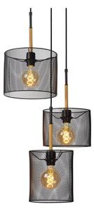 Lucide 45459/03/30 - Luster na sajli BASKETT 3xE27/40W/230V