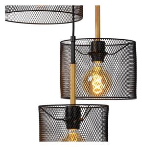 Lucide 45459/03/30 - Luster na sajli BASKETT 3xE27/40W/230V